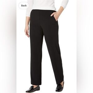 Briggs New York Flat Front Pull on Pant With Slimming Solution